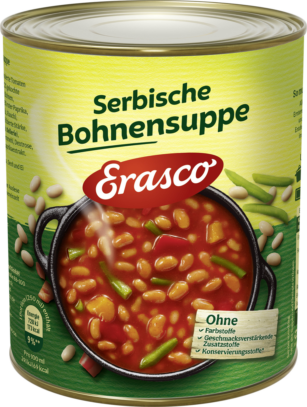 Erasco Serbische Bohnensuppe 750ML