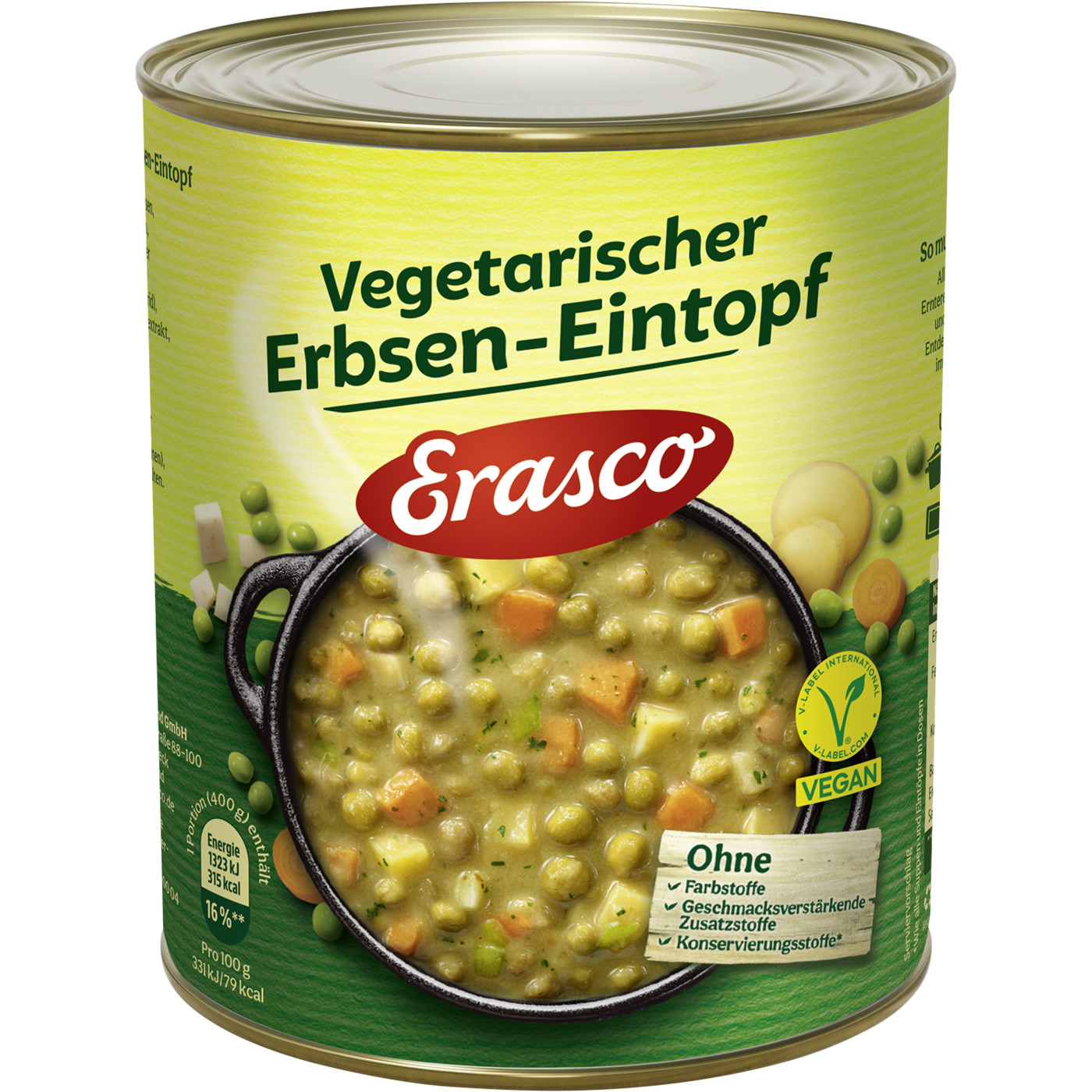 Erasco Vegetarischer Erbsen-Eintopf 800G