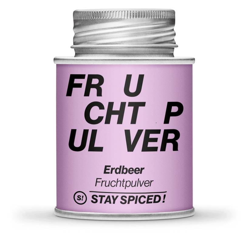 Erdbeer Fruchtpulver 100% Frucht, 170ml Schraubdose