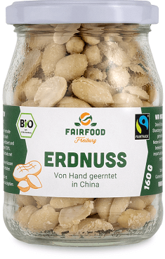 Erdnüsse naturbelassen im Glas Erdnüsse naturbelassen im Glas