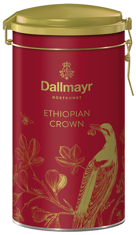 Ethiopian Crown Schmuckdose rot gemahlen Ethiopian Crown Schmuckdose rot gemahlen von Alois Dallmayr Kaffee OHG