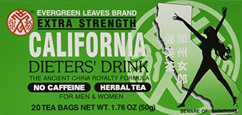 Evergreen Leaves Brand California Dieters' Tea 20 TB von AONELAS