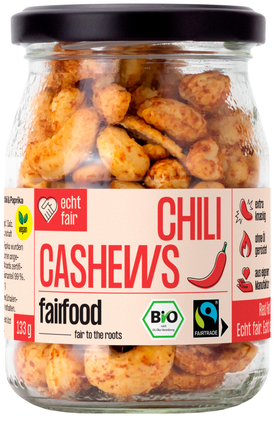 Fairfood Bio Chili Cashews 133G Fairfood Bio Chili Cashews 133G