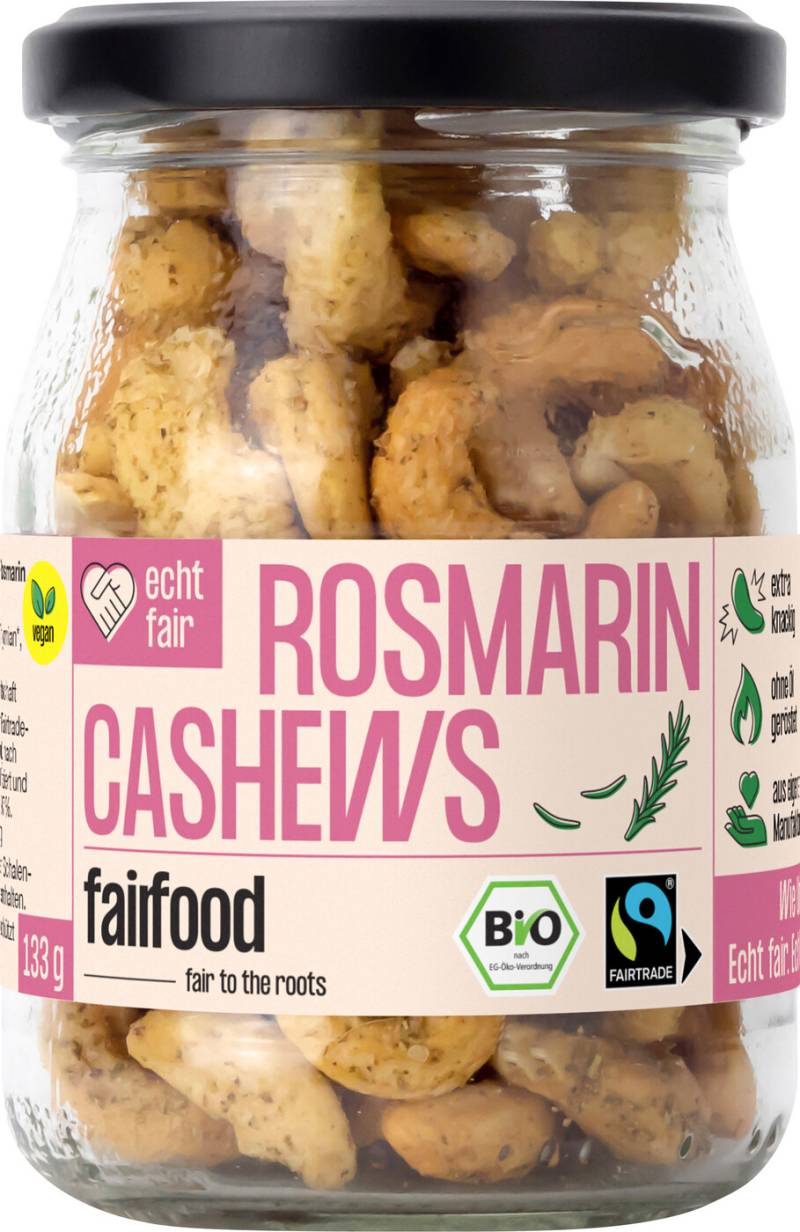 Fairfood Bio Rosmarin Cashews 133G