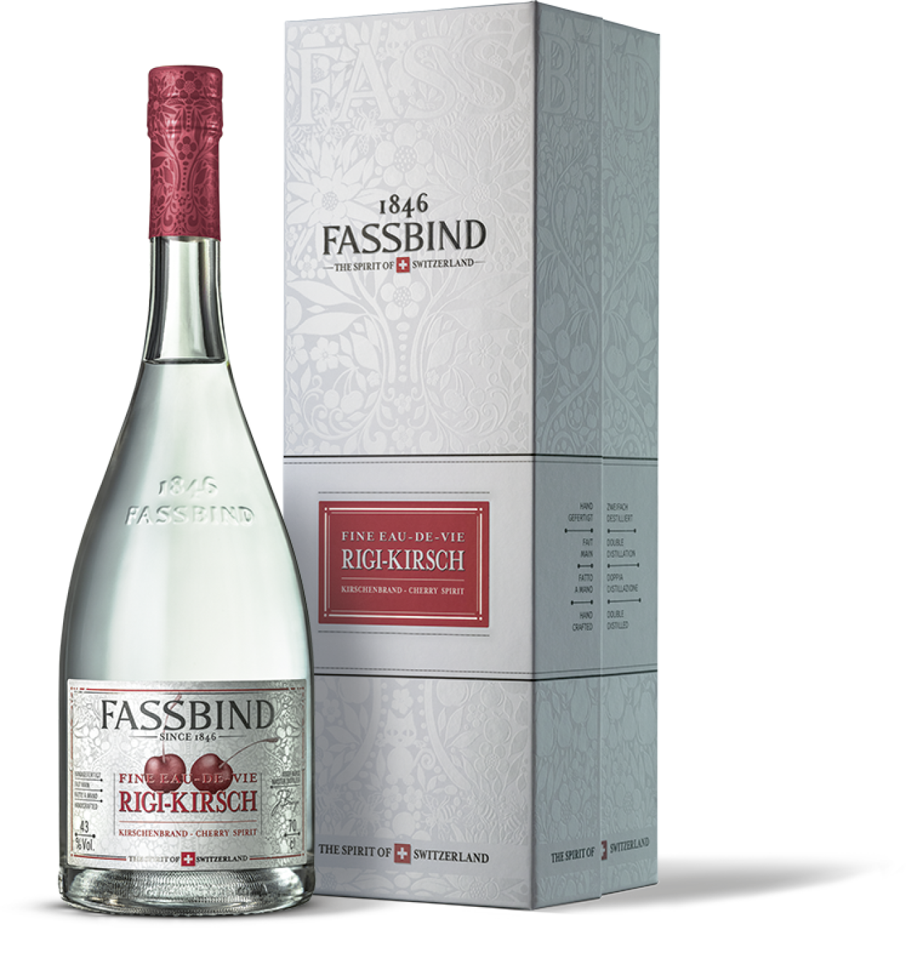 Fassbind Eau de Vie Rigi Kirsch 43% Fassbind Eau de Vie Rigi Kirsch 43%