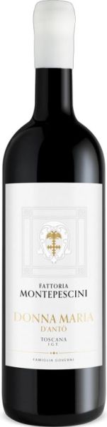 Fattoria Montepescini Donna Maria Jg. 2017 Toscana IGT 100 Proz. Sangiovese Handselektion - 1 Monat Mazeration temperaturgeführt im Stahltank. 18-20 Monate in französischer Eiche und weitere 10 Monate auf der Flasche Fattoria Montepescini Donna Maria Jg. 2017 Toscana IGT 100 Proz. Sangiovese Handselektion - 1 Monat Mazeration temperaturgeführt im Stahltank. 18-20 Monate in französischer Eiche und weitere 10 Monate auf der Flasche