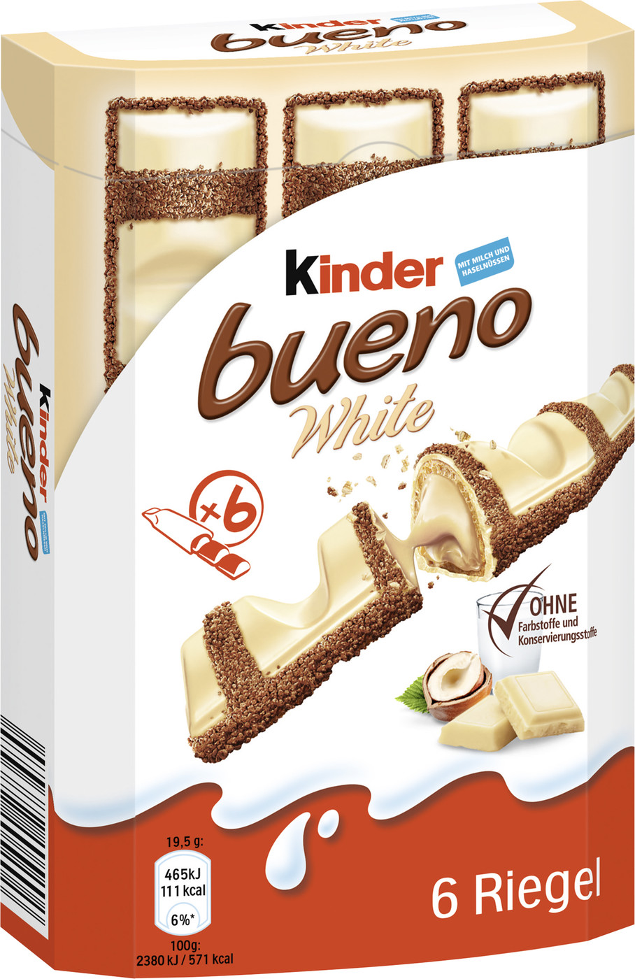 Ferrero Kinder bueno white 6ST 117G