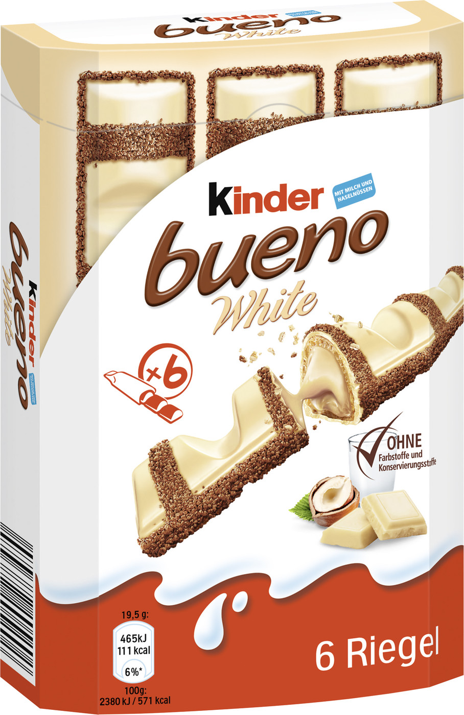 Ferrero Kinder bueno white 6ST 117G Ferrero Kinder bueno white 6ST 117G