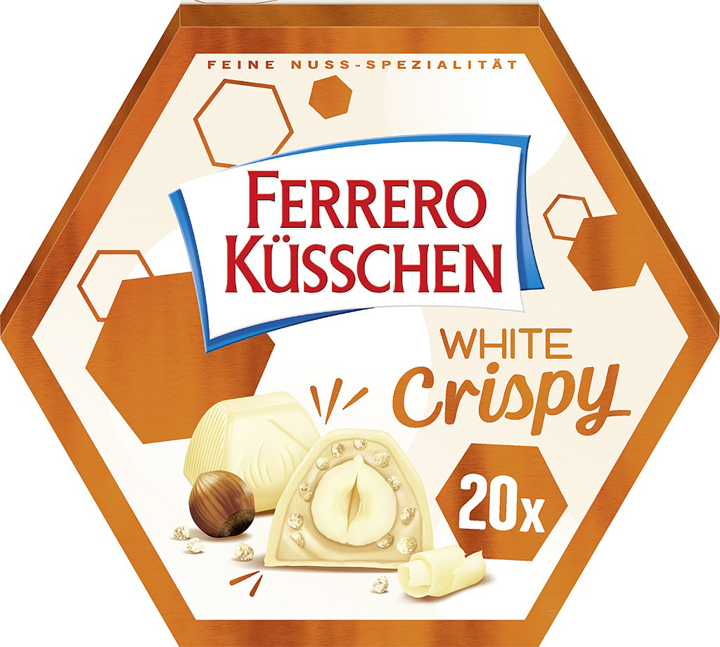 Ferrero Küsschen White Crispy 20ST 172G Ferrero Küsschen White Crispy 20ST 172G