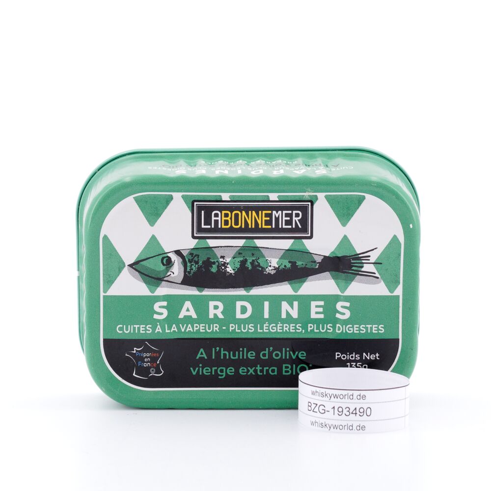 Ferrigno Sardinen mit Bio-Olivenöl   (La Bonne Mer) 135 g