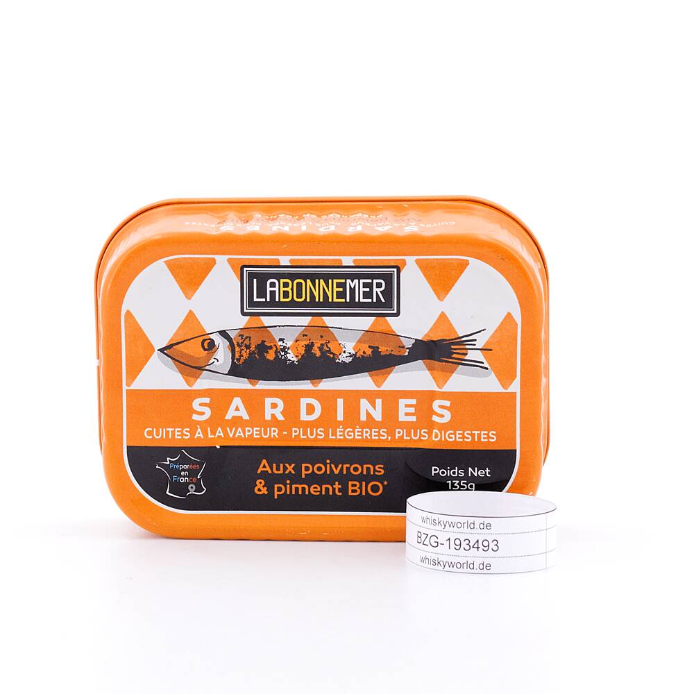Ferrigno La Bonne Mer Sardinen mit Bio Paprika und 95 g Ferrigno La Bonne Mer Sardinen mit Bio Paprika und 95 g