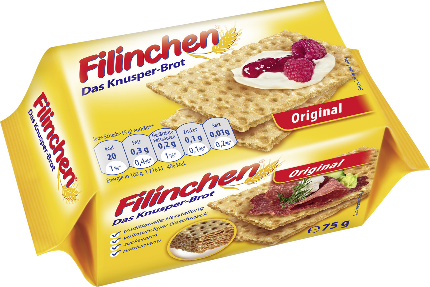 Filinchen Das Knusper-Brot Original 75G Filinchen Das Knusper-Brot Original 75G
