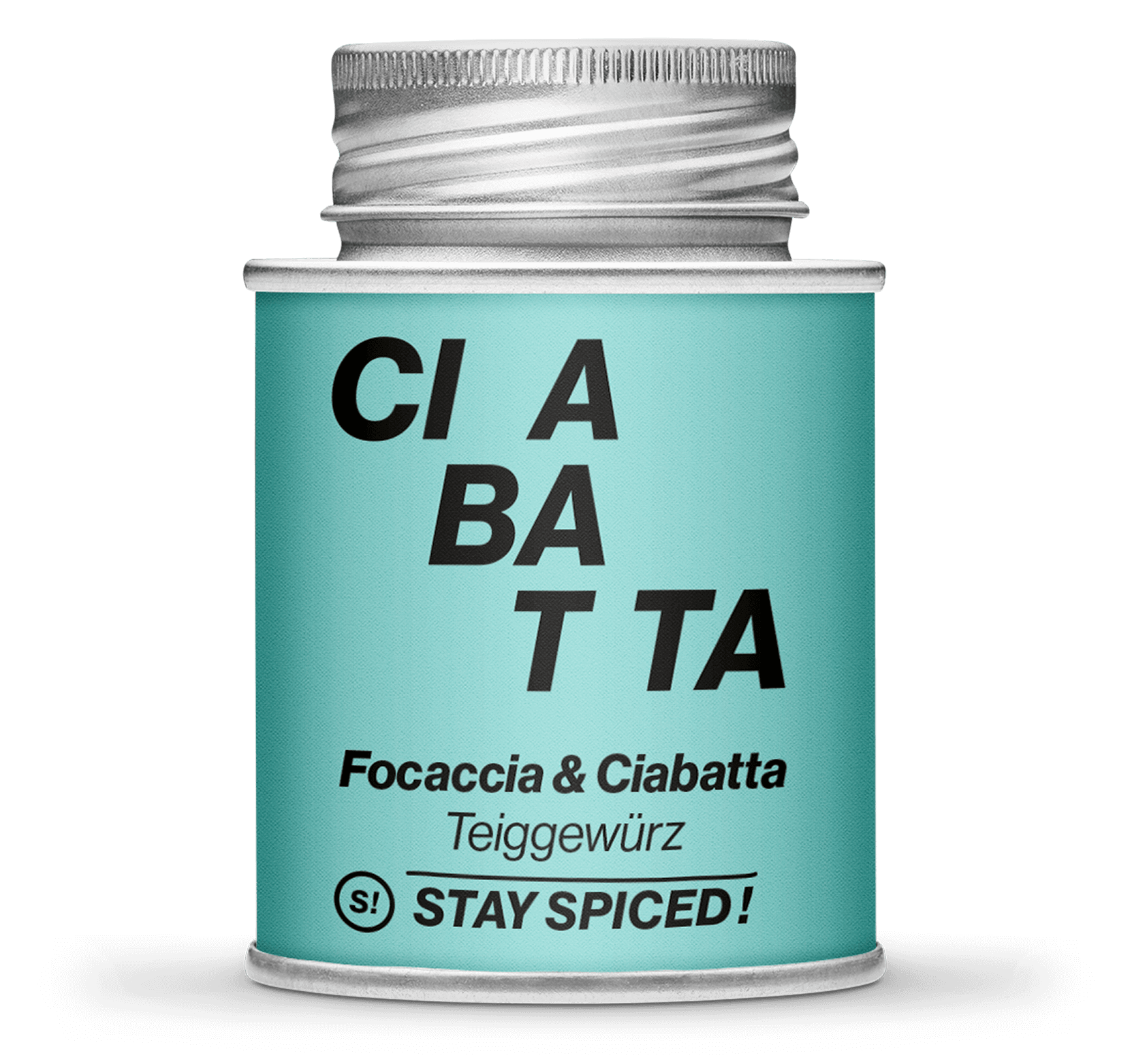Focaccia & Ciabatta für den Teig, 170ml Schraubdose Focaccia & Ciabatta für den Teig, 170ml Schraubdose