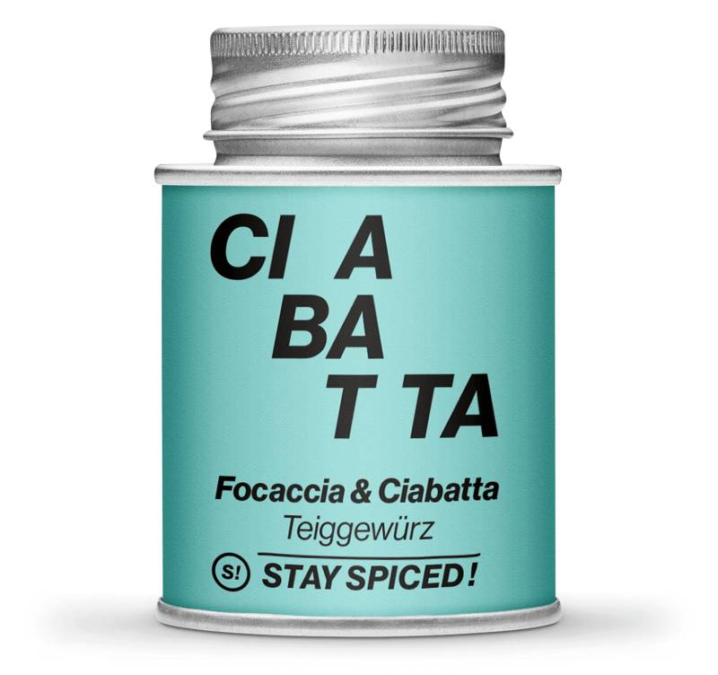 Focaccia & Ciabatta für den Teig, 170ml Schraubdose