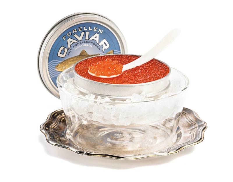 Forellencaviar mit Sylter Meersalz von Altonaer Kaviar Import Haus