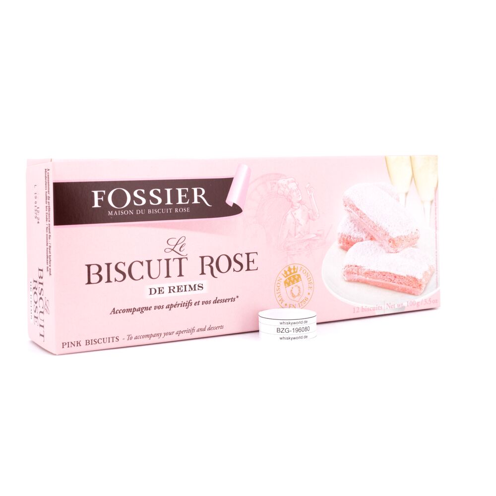 Fossier Le Biscuit Rose Rosa Süßgebäck aus Reims 100 g