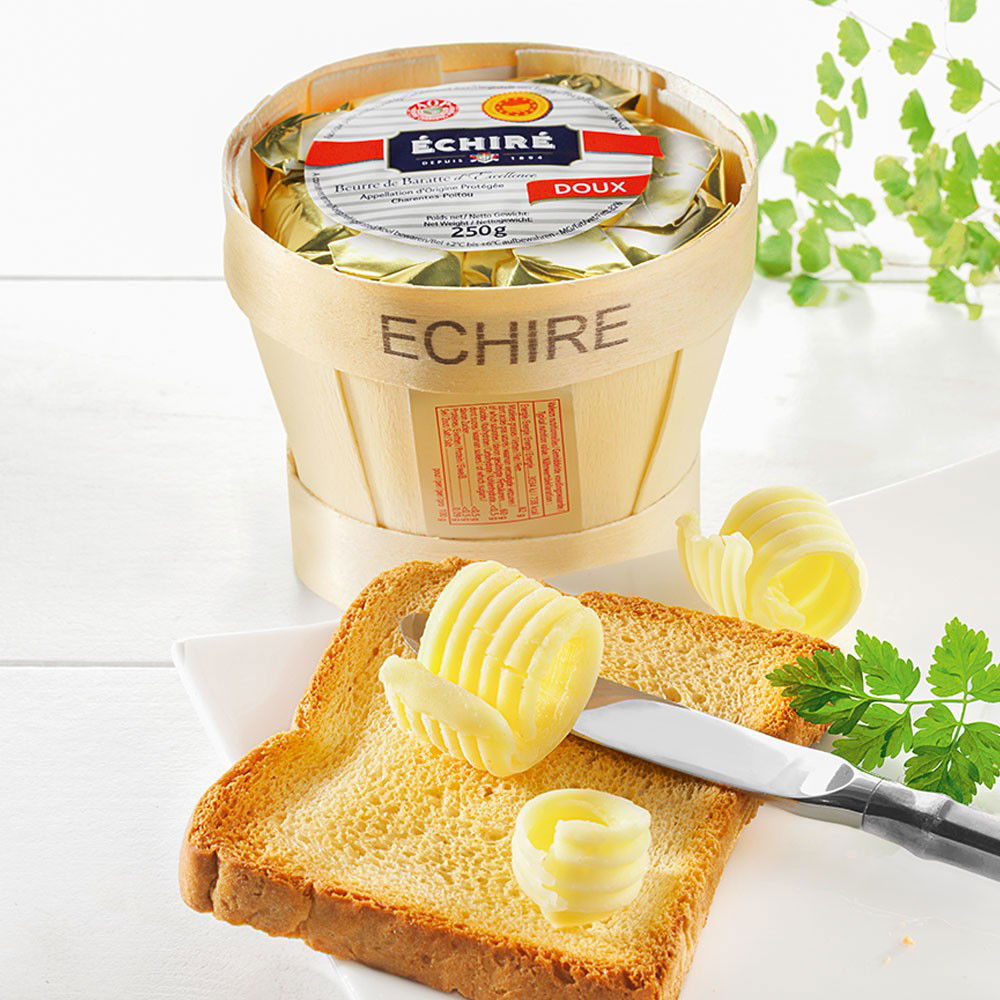 Französische Fassbutter Échirée ungesalzen von Fromi