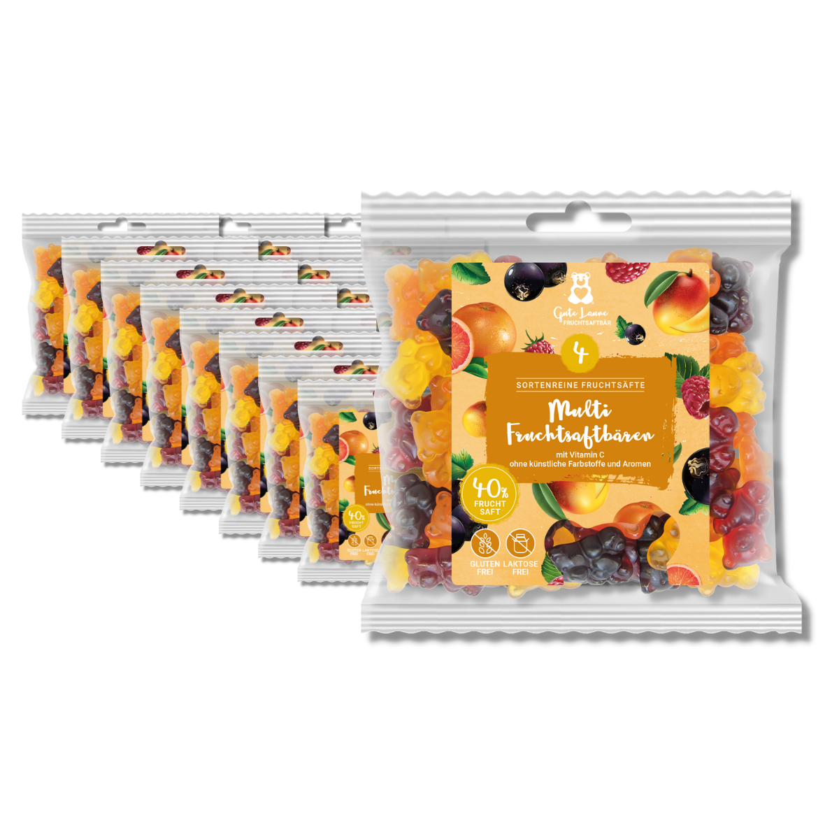 Fruchtgummis Multi Fruchtsaftbären - Großverpackung (VE mit 23 x 150g Tüten)