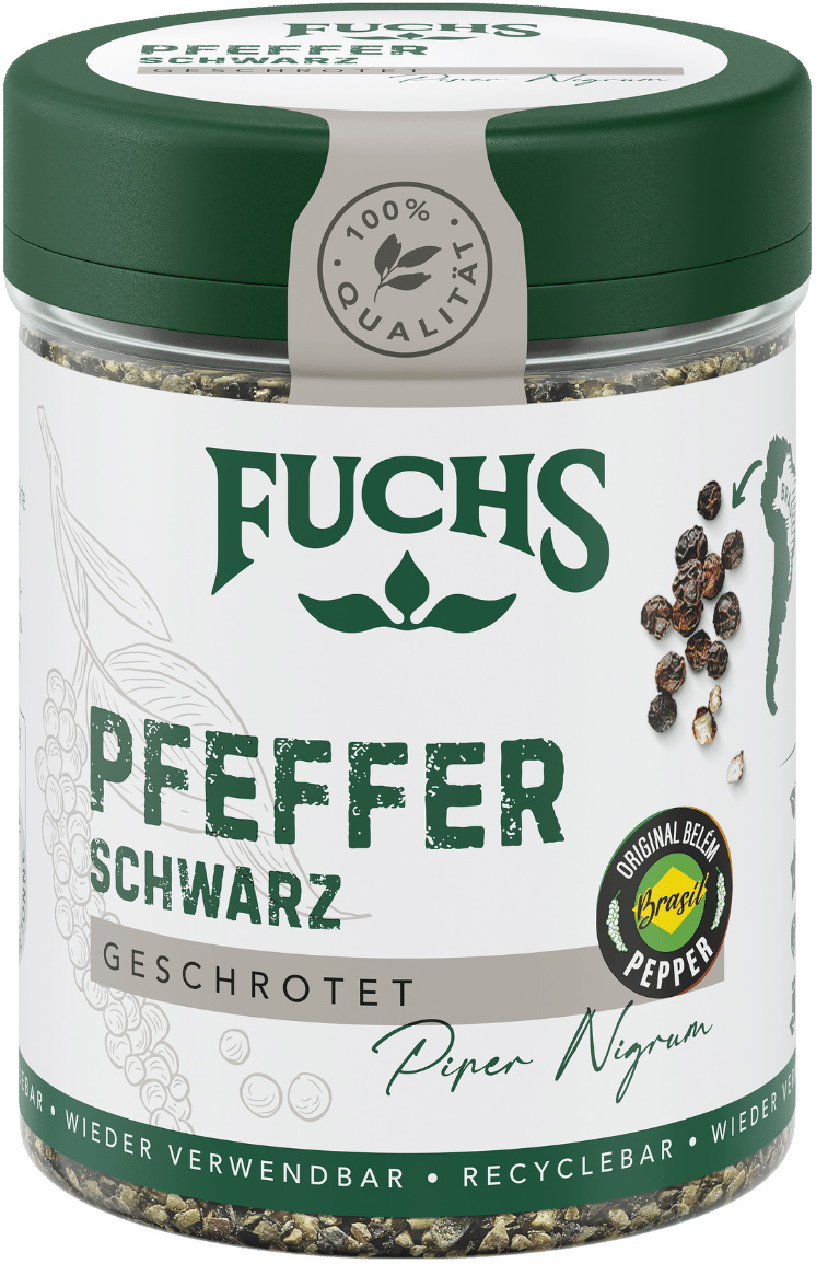 Fuchs Pfeffer schwarz geschrotet 60G