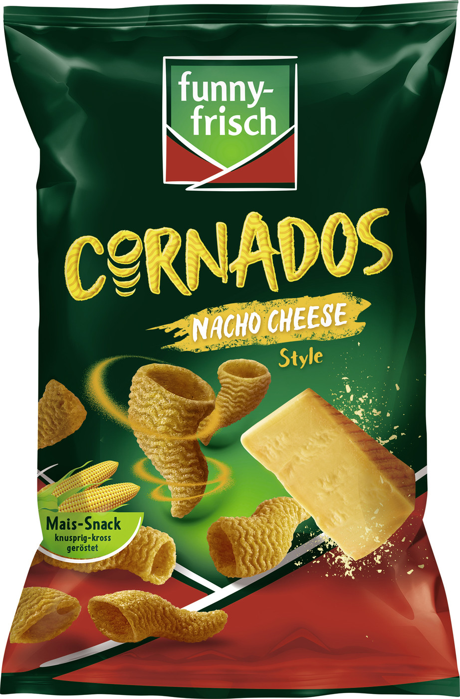 Funny-Frisch Cornados Nacho Cheese Style 80G Funny-Frisch Cornados Nacho Cheese Style 80G