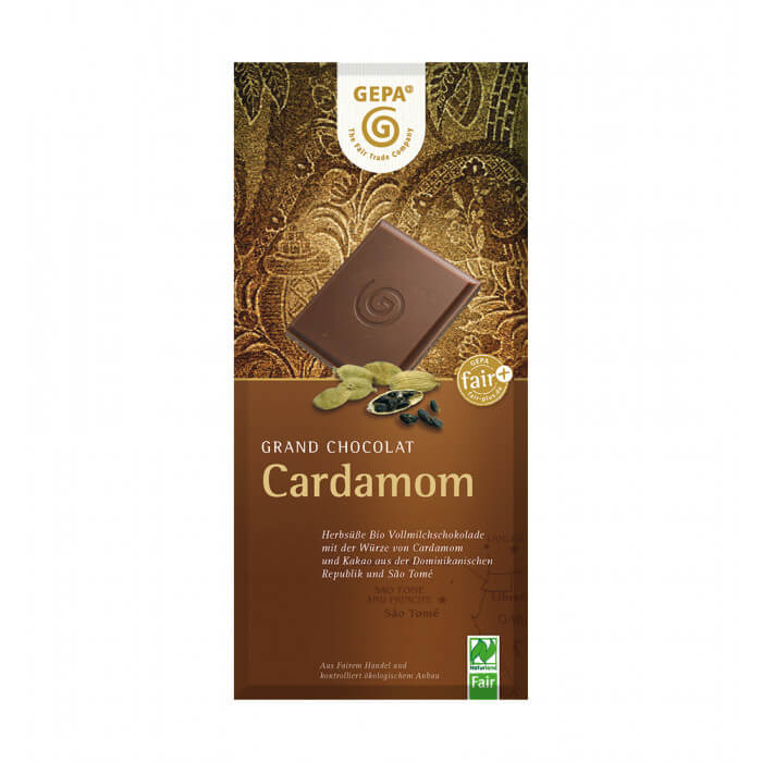 GEPA Bio Schokolade Vollmilch Cardamom