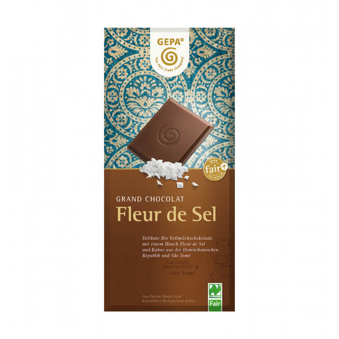 GEPA Bio Schokolade Vollmilch Fleur de Sel GEPA Bio Schokolade Vollmilch Fleur de Sel