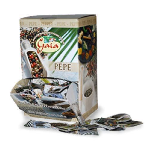 Gaia Pepe Pfeffer Pepper Monoportion Italian 100 g Portionen Beutel 500 von Gaia