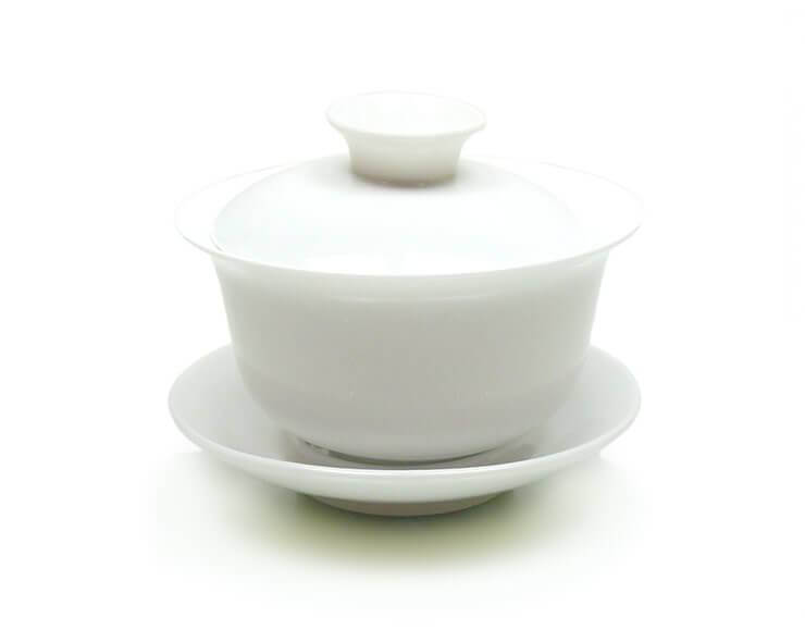 »Gaiwan« Deckeltasse weiß aus Porzellan