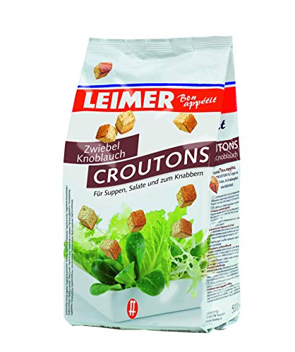 Leimer Croutons Zwiebel/Knoblauch, 500 gramm von Leimer