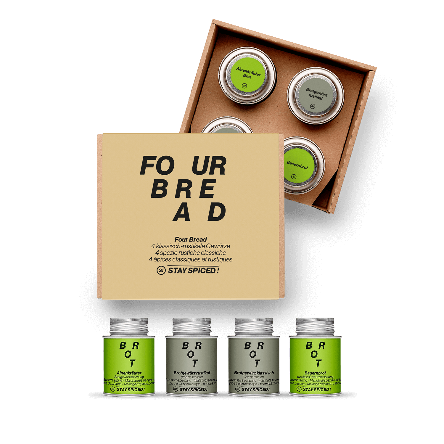 FOUR BREAD | Gewürze Set | 4er Geschenkbox FOUR BREAD | Gewürze Set | 4er Geschenkbox