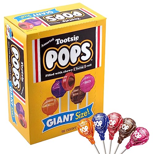 Giant Tootsie Pops -72 count box by Tootsie Roll