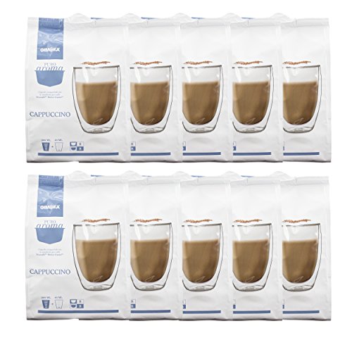 Gimoka Puro Aroma Cappuccino, Kaffee, Röstkaffee und Milchkapseln, Kaffeekapsel Nescafé Dolce Gusto Kompatibel, Hellblau, 160 Kapseln / 80 Portionen Gimoka Puro Aroma Cappuccino, Kaffee, Röstkaffee und Milchkapseln, Kaffeekapsel Nescafé Dolce Gusto Kompatibel, Hellblau, 160 Kapseln / 80 Portionen von Gimoka