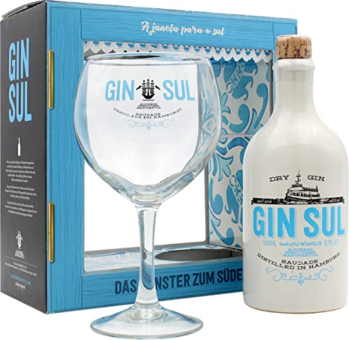 Gin Sul Dry Gin + 1x Gin Sul Glas 500ml 43% Vol. von Gin Sul