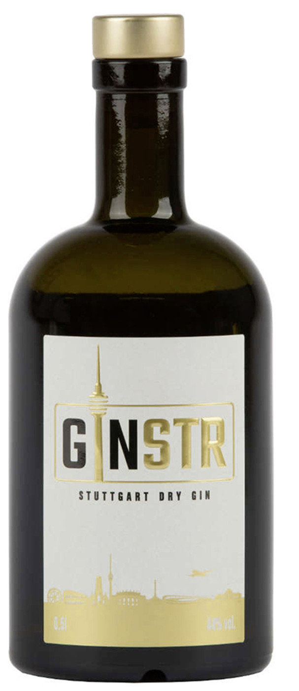 Ginstr Stuttgart Dry Gin 44% 0,5L Ginstr Stuttgart Dry Gin 44% 0,5L