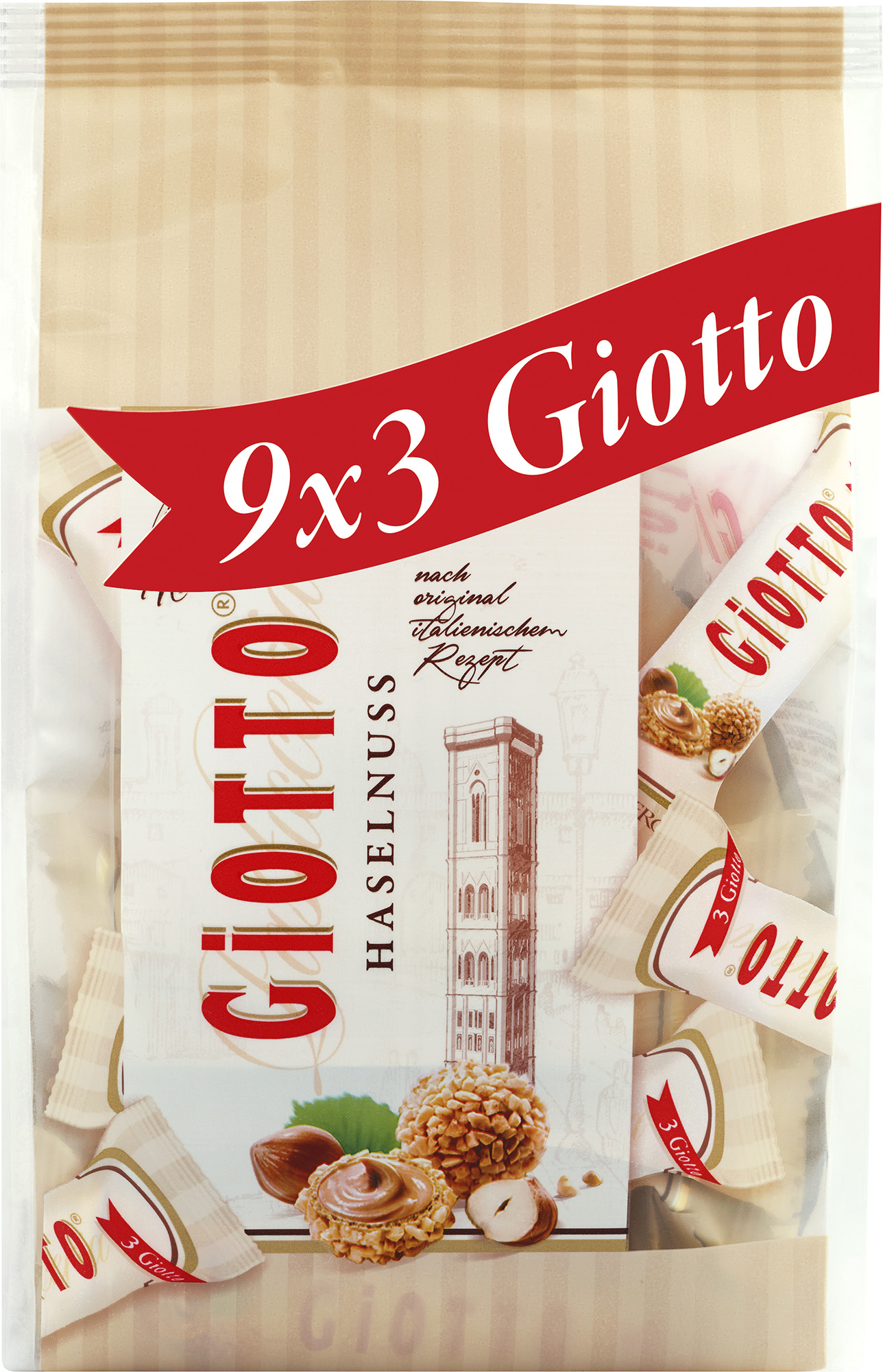 Giotto Haselnuss Mini-Stangen 116G Giotto Haselnuss Mini-Stangen 116G