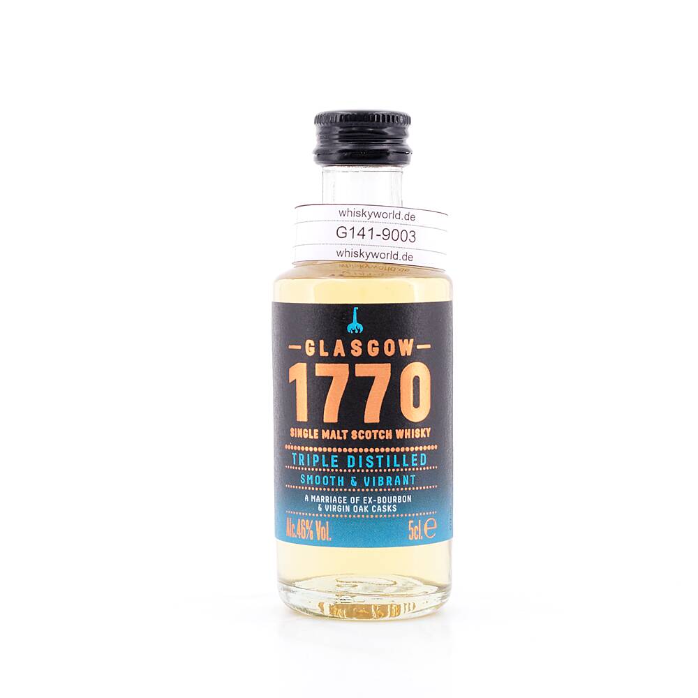 Glasgow Distillery 1770 Glasgow Single Malt Triple 0,050 L/ 46.0% vol Glasgow Distillery 1770 Glasgow Single Malt Triple 0,050 L/ 46.0% vol