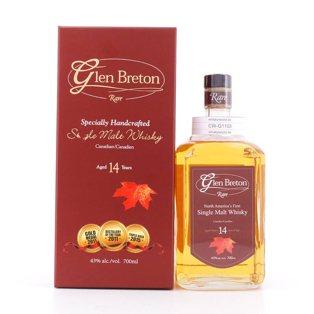 Glen Breton Rare 14 Jahre Single Malt Whisky 0,70 L/ 43.0% vol