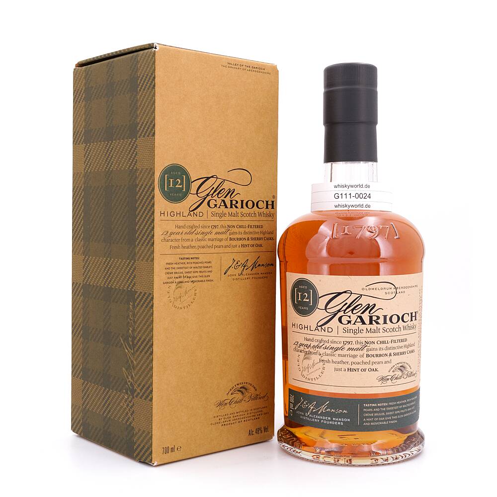 Glen Garioch 12 Jahre Bourbon & Sherry Casks 0,70 L/ 48.0% vol Glen Garioch 12 Jahre Bourbon & Sherry Casks 0,70 L/ 48.0% vol