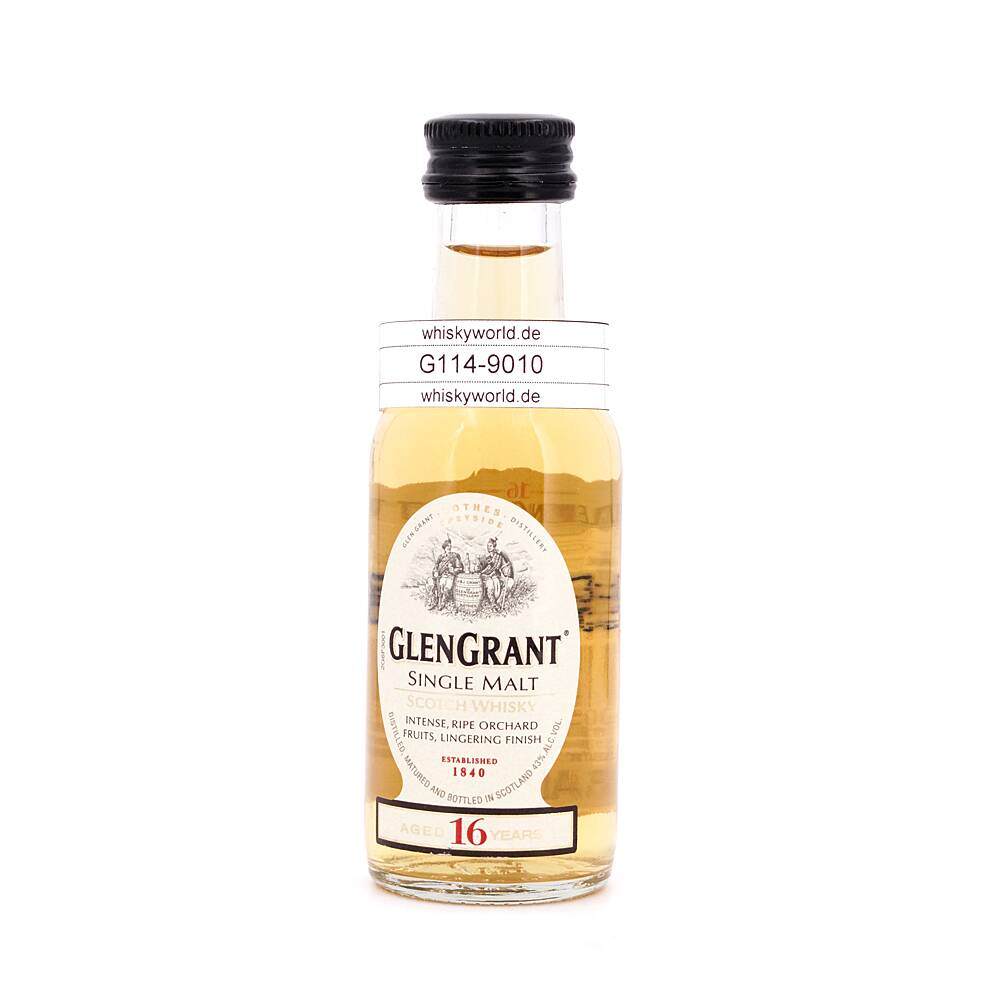 Glen Grant 16 Jahre Miniatur 0,050 L/ 43.0% vol Glen Grant 16 Jahre Miniatur 0,050 L/ 43.0% vol