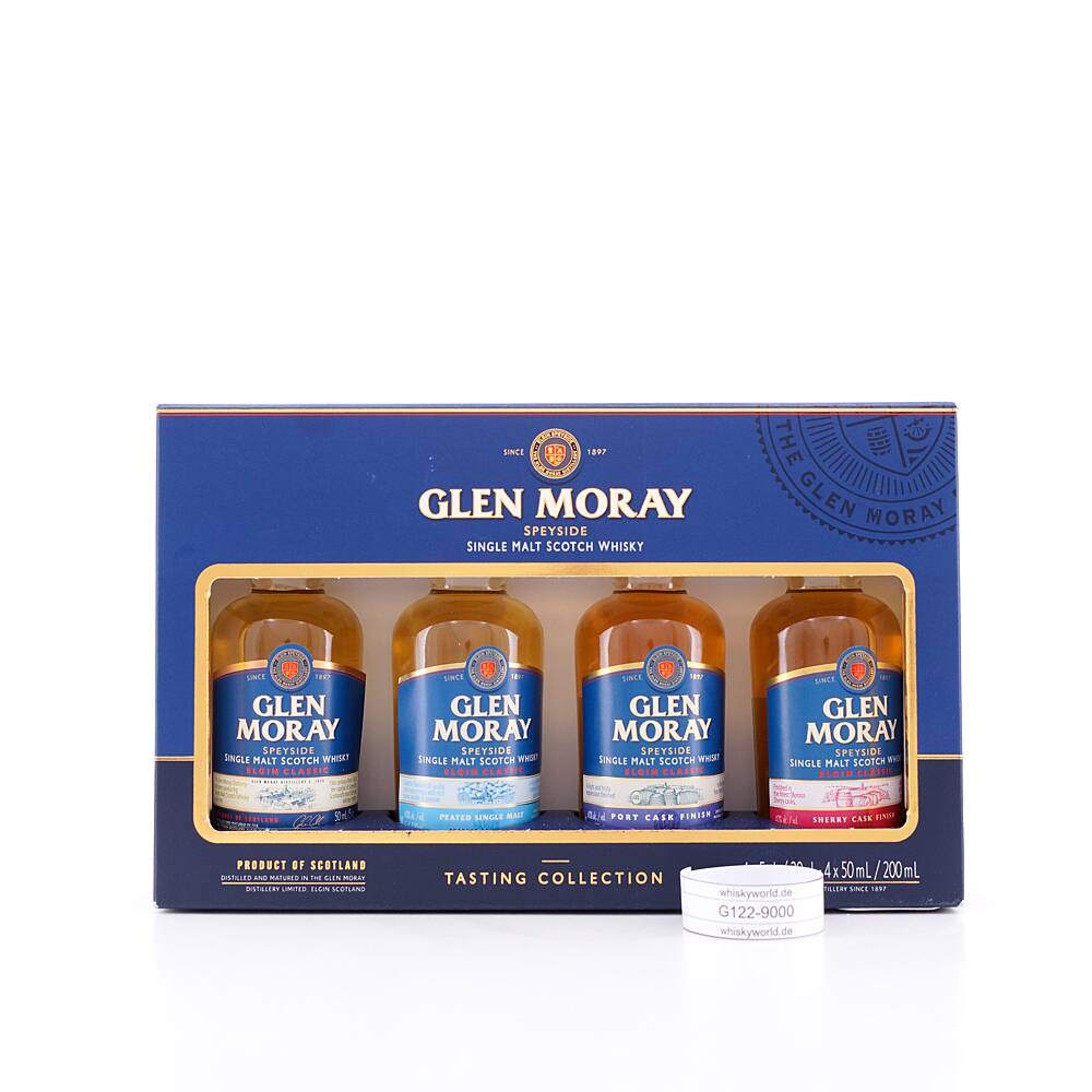 Glen Moray Tasting Set Elgin Classic, Peated Malt, 0,20 L/ 40.0% vol Glen Moray Tasting Set Elgin Classic, Peated Malt, 0,20 L/ 40.0% vol