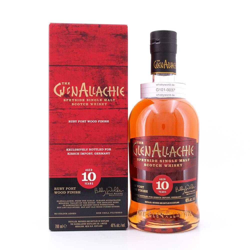 GlenAllachie 10 Jahre Ruby Port Wood Finish 0,70 L/ 48.0% vol