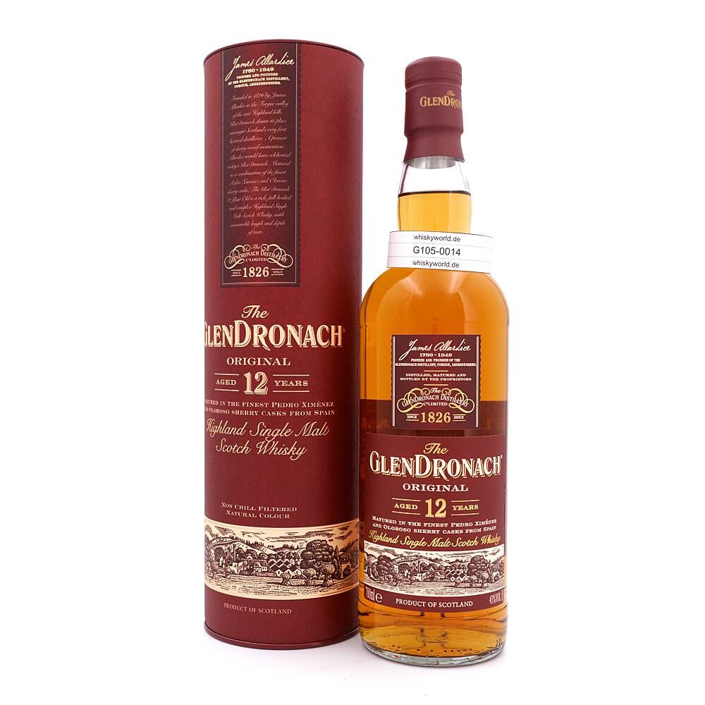 Glendronach 12 Jahre The Original Sherry (Pedro 0,70 L/ 43.0% vol Glendronach 12 Jahre The Original Sherry (Pedro 0,70 L/ 43.0% vol