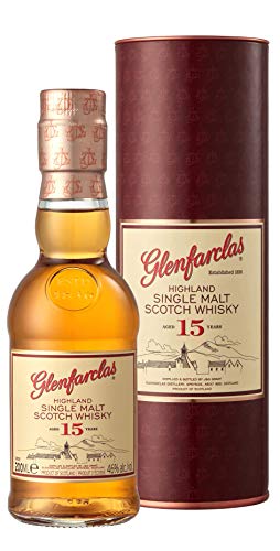 Glenfarclas 15 Years Old Highland Single Malt Scotch Whisky 46% Vol. 0,2l in Geschenkbox von Glenfarclas