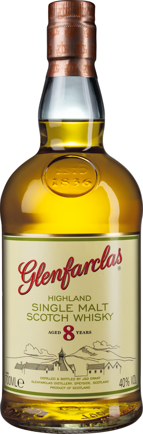Glenfarclas Whisky 8 Jahre 40% 0,7L Glenfarclas Whisky 8 Jahre 40% 0,7L
