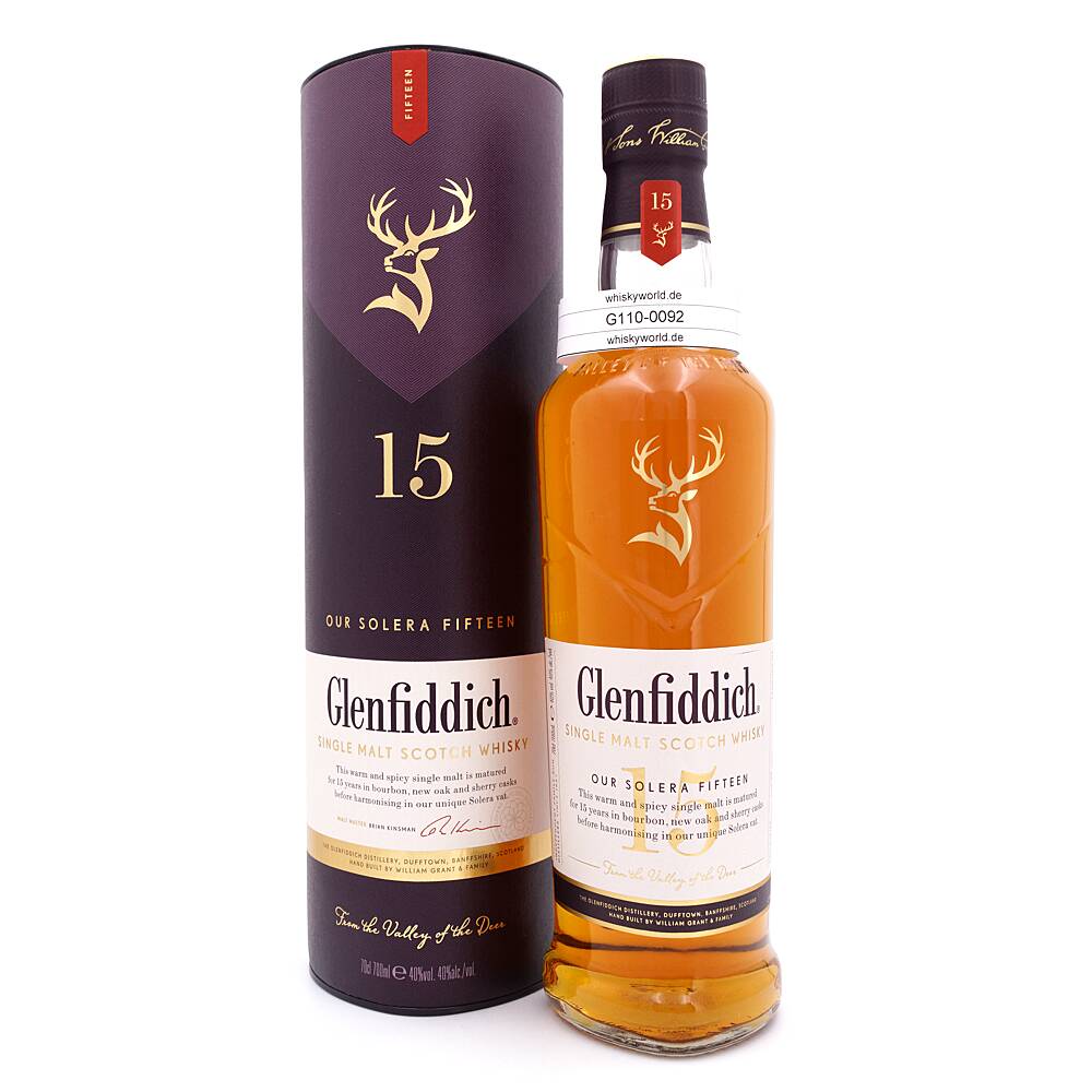 Glenfiddich Our Solera Fifteen 15 Jahre 0,70 L/ 40.0% vol Glenfiddich Our Solera Fifteen 15 Jahre 0,70 L/ 40.0% vol