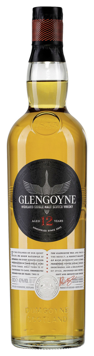 Glengoyne Whisky 12 Jahre 43% 0,7L Glengoyne Whisky 12 Jahre 43% 0,7L