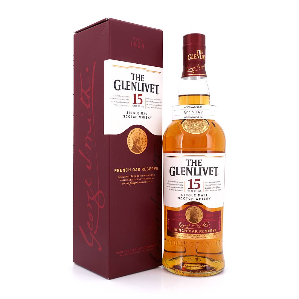 Glenlivet 15 Jahre French Oak Reserve 0,70 L/ 40.0% vol Glenlivet 15 Jahre French Oak Reserve 0,70 L/ 40.0% vol