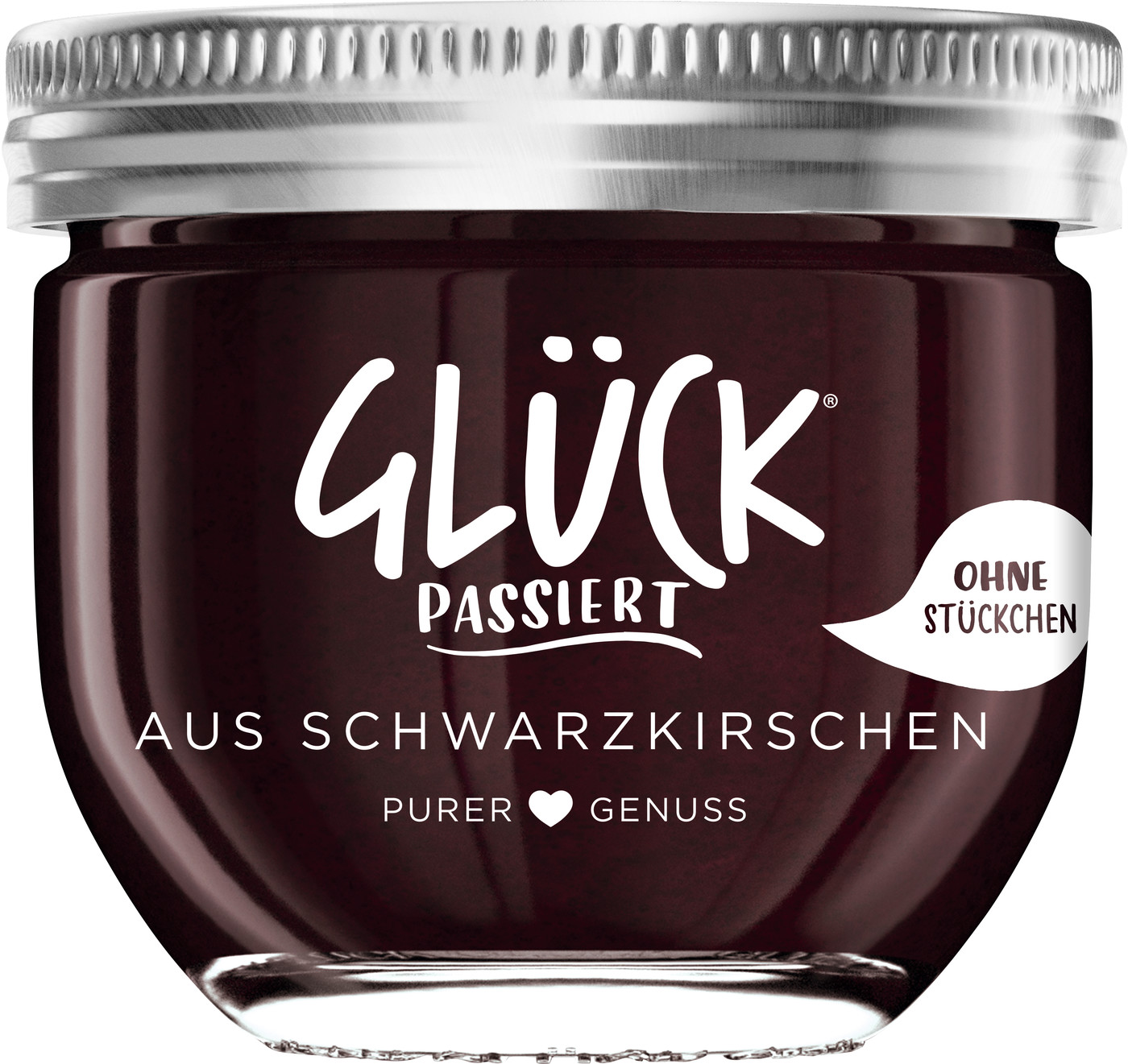 Glück Passiert Fruchtaufstrich Schwarzkirsche 230G