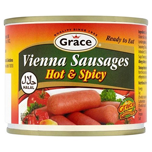 Gnade Halal Hot & Spicy Wiener Würstchen 200G Gnade Halal Hot & Spicy Wiener Würstchen 200G