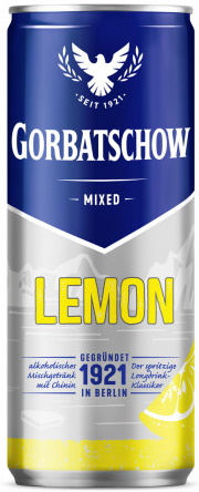 Gorbatschow Wodka & Lemon 0,33L Gorbatschow Wodka & Lemon 0,33L